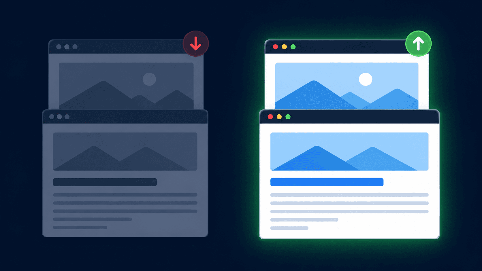 Leafpad content refresh dashboard showing posts with traffic decay detected and queued for automatic rewrite