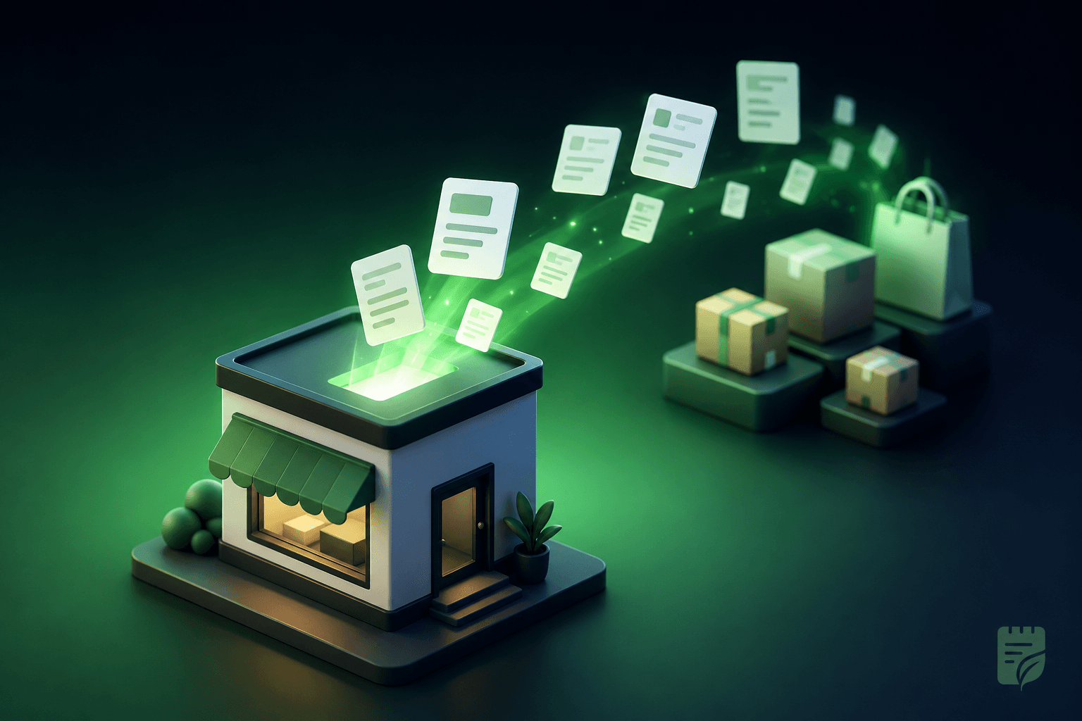 A Shopify store's blog publishing automatically generated posts that drive traffic to product and collection pages